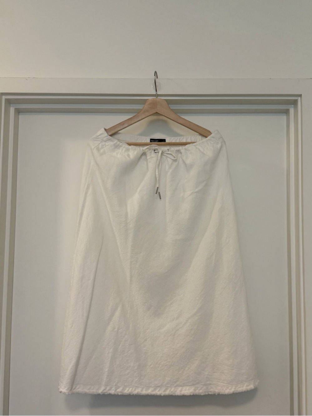 Simply Vera - Vera Wang white Midi A-Line Drawstring Skirt